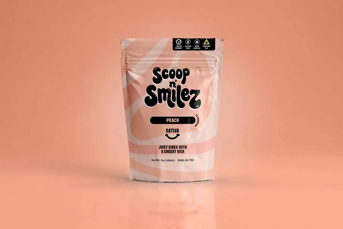 Peach Gummies hemp-derived THC product