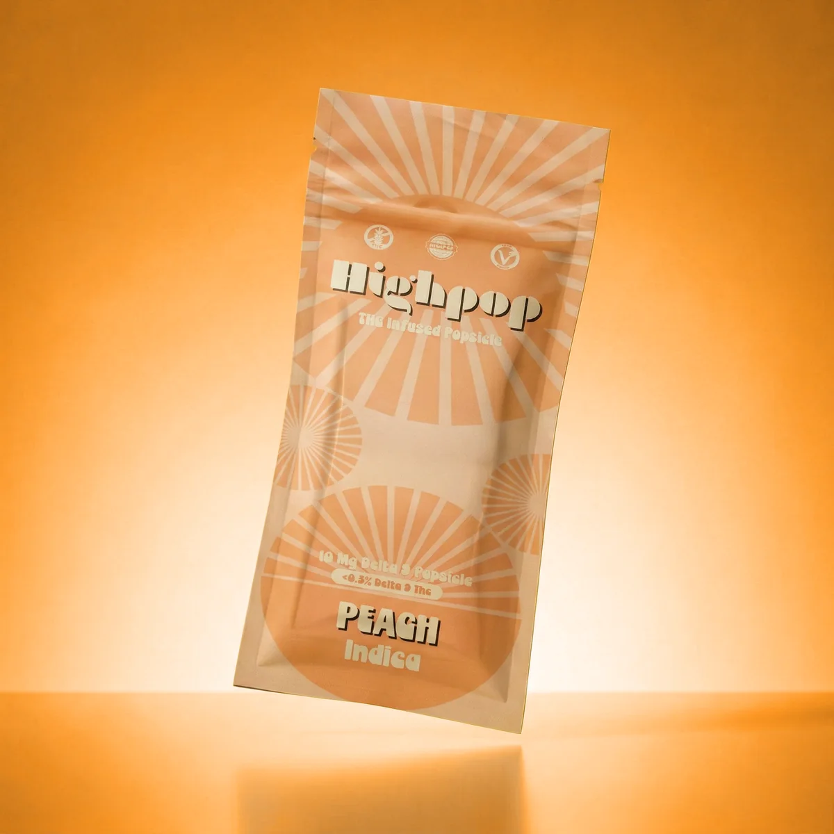 Peach Pop hemp-derived THC product