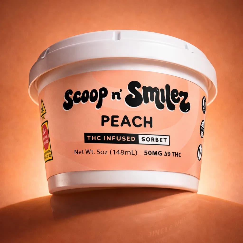 Peach Sorbet hemp-derived THC product
